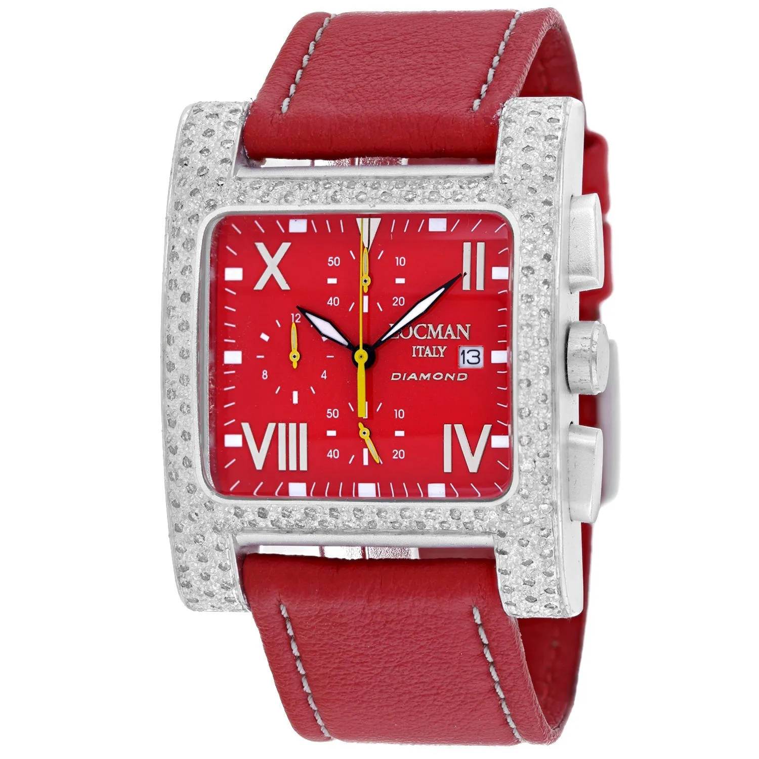 Locman Men's Classic Red Dial Watch - 428RDRD