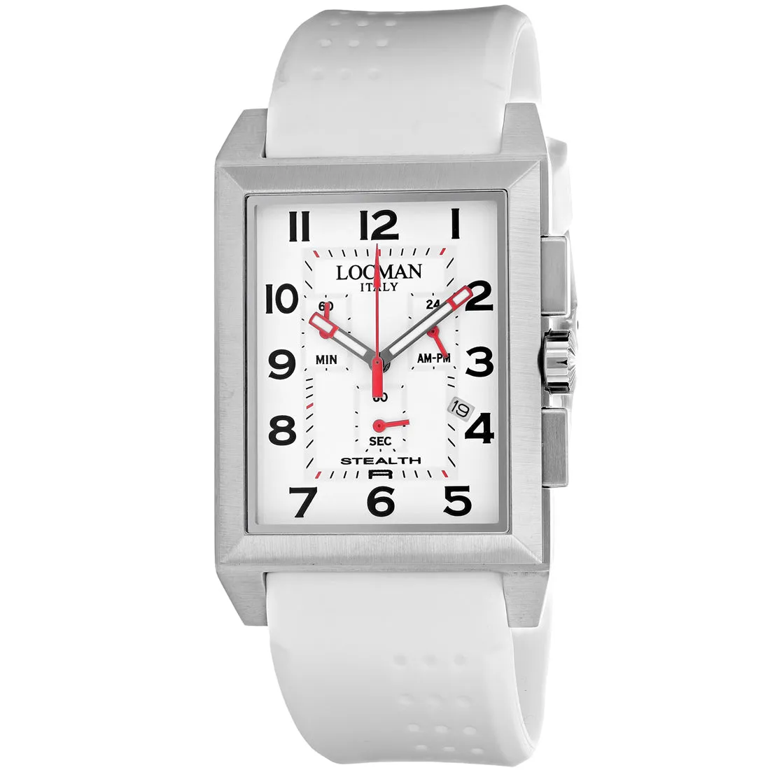 Locman Men's Classic White Dial Watch - 242WH2BK/WH
