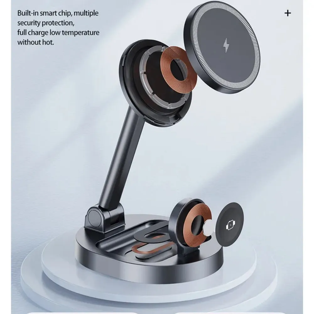 Magnetic Wireless Charger Stand for iPhone 15/14/13 Pro Max and AirPods Pro