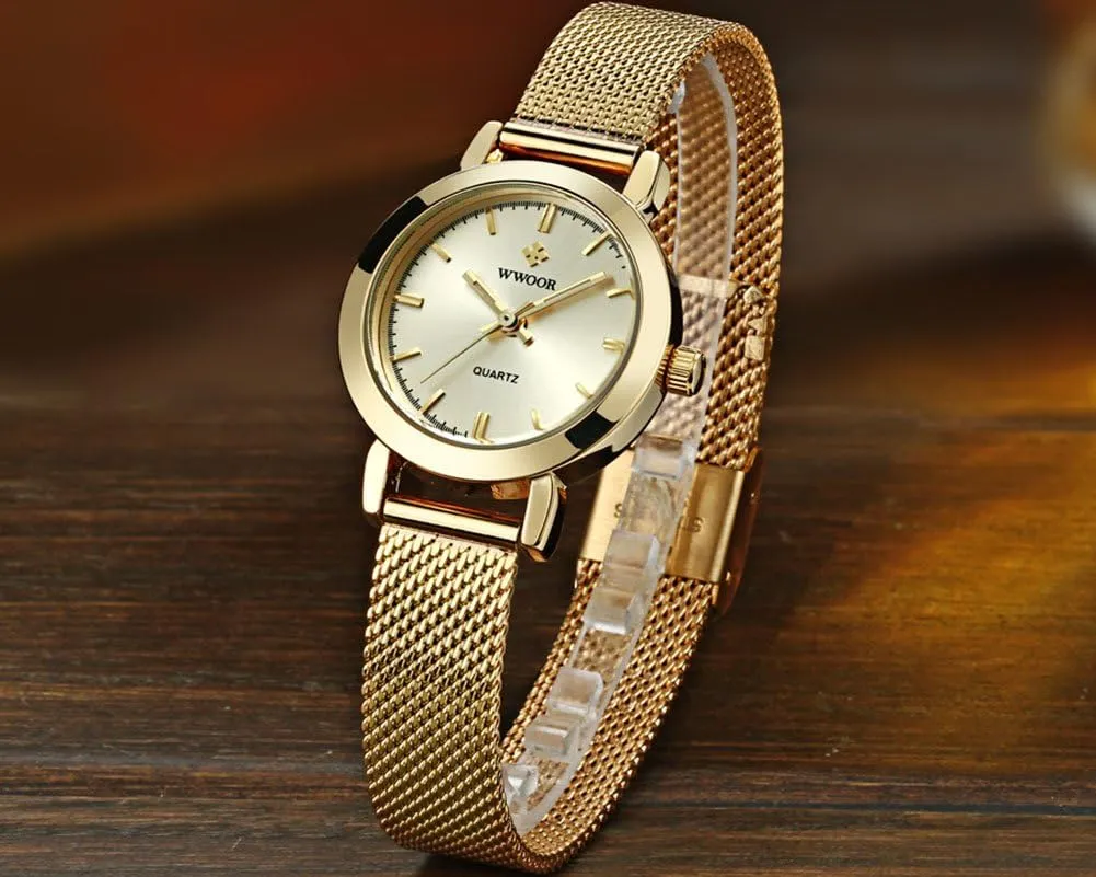 MASTOP Ladies Wrist Watches Luxury Fashion Casual Bracelet Watch Mesh Band Quartz Watch Watches for Women