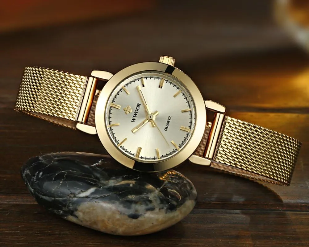 MASTOP Ladies Wrist Watches Luxury Fashion Casual Bracelet Watch Mesh Band Quartz Watch Watches for Women