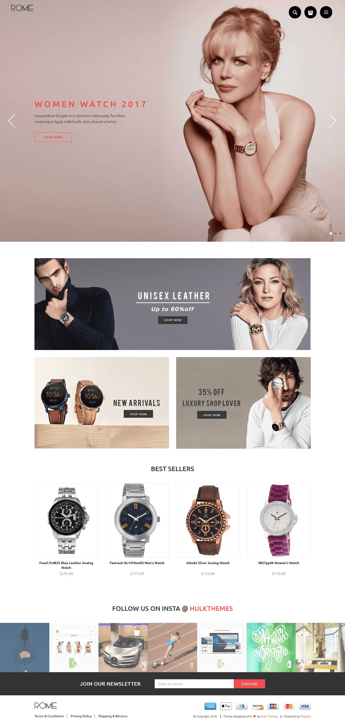 Men's Fashion Shopify Theme - Rome - HulkApps