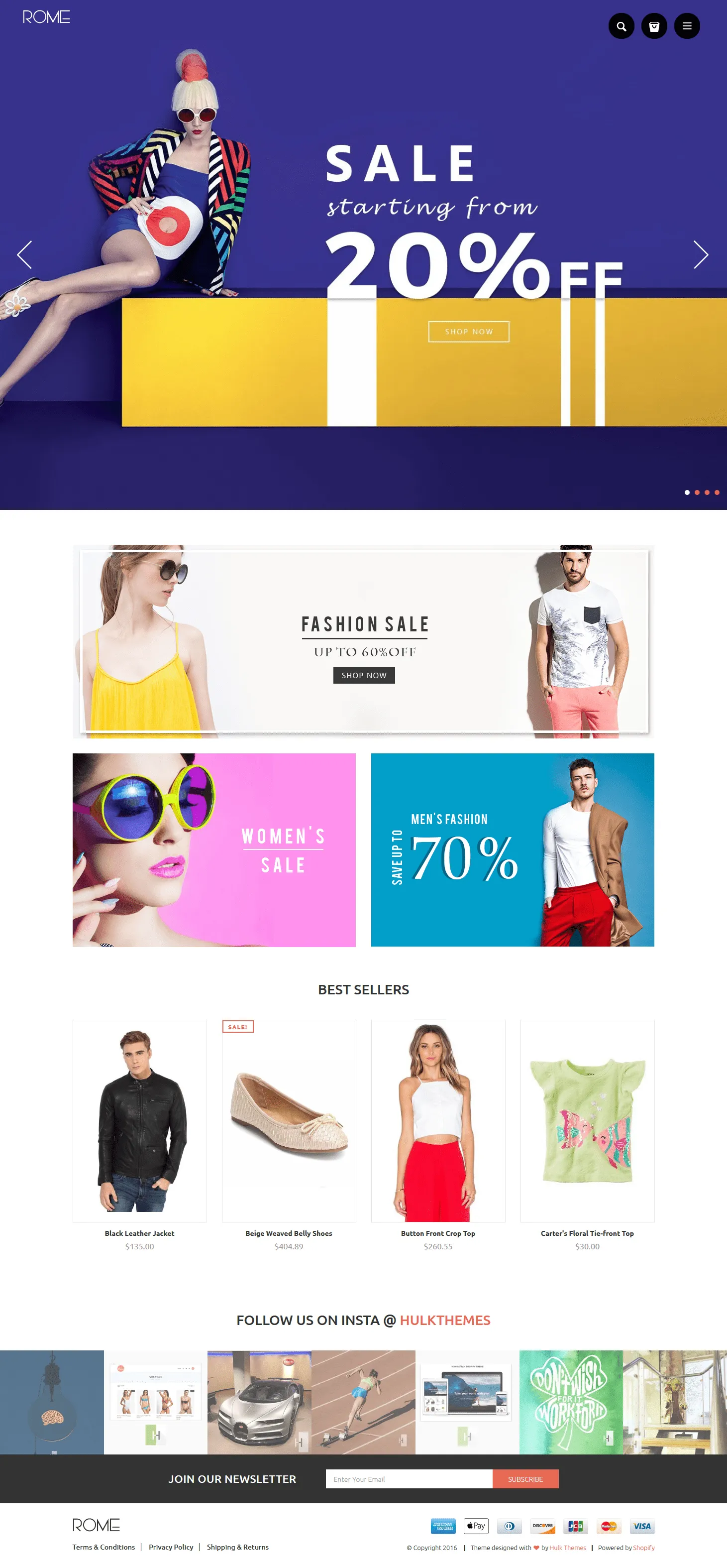 Men's Fashion Shopify Theme - Rome - HulkApps