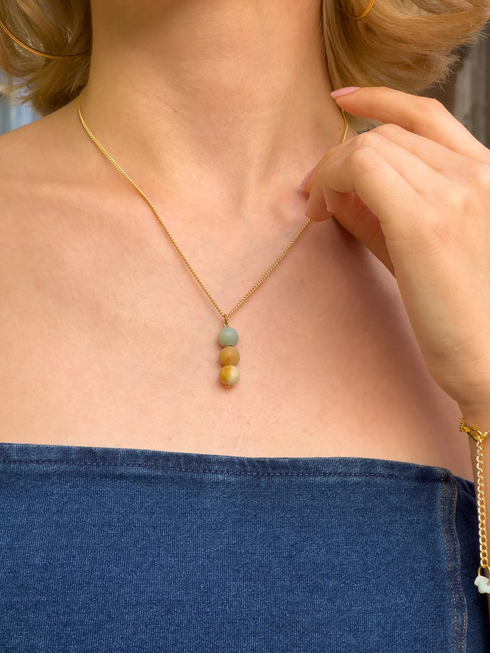 Minimalist Amazonite Necklace