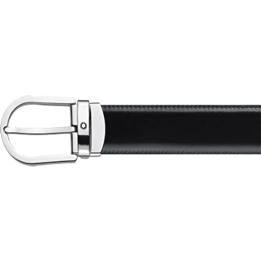 MNT Belt Horseshoe BKle Black/Brown 3mm Reversible Leather