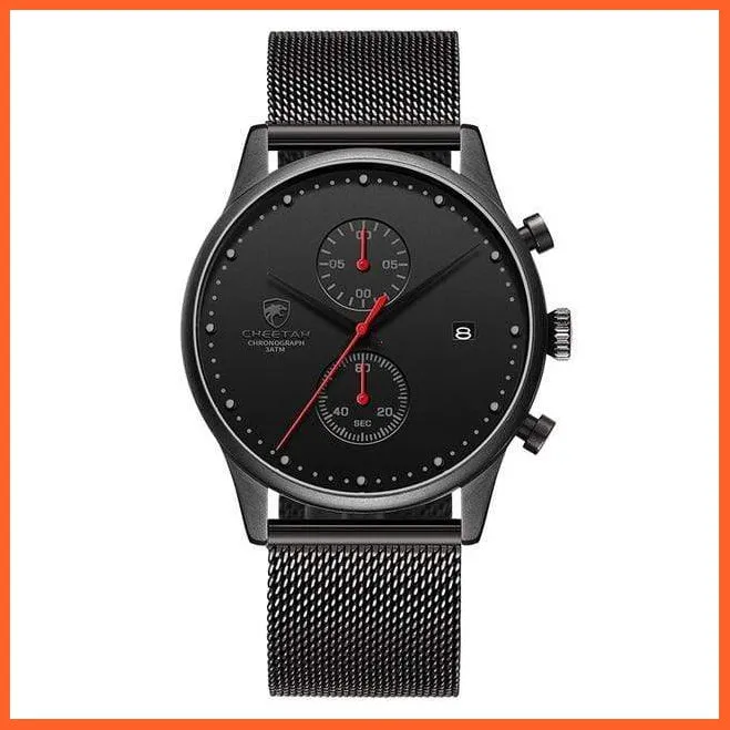 New Men Watches Brand Chronograph Quartz Watch | Mens Stainless Steel Waterproof Business Sports Watches