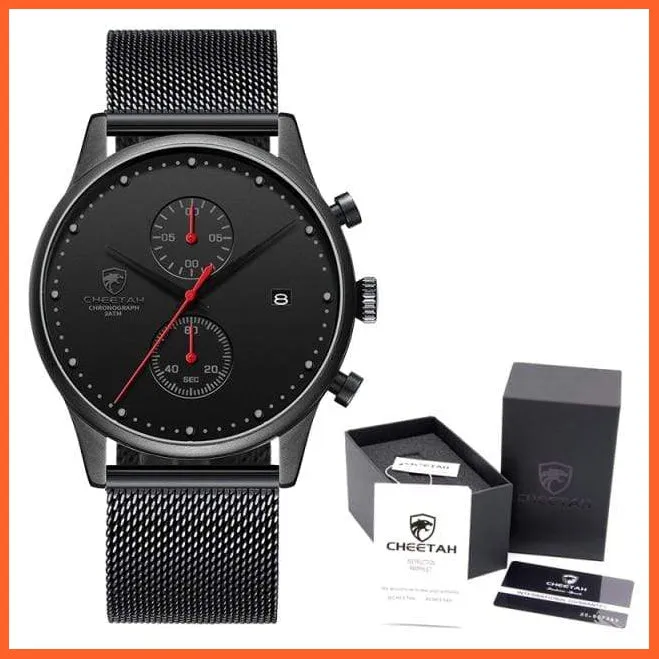 New Men Watches Brand Chronograph Quartz Watch | Mens Stainless Steel Waterproof Business Sports Watches