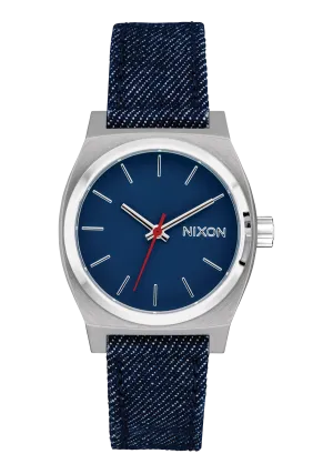 Nixon-WATCHES Medium Time Teller Denim - SILVER/INDIGO/DENIM