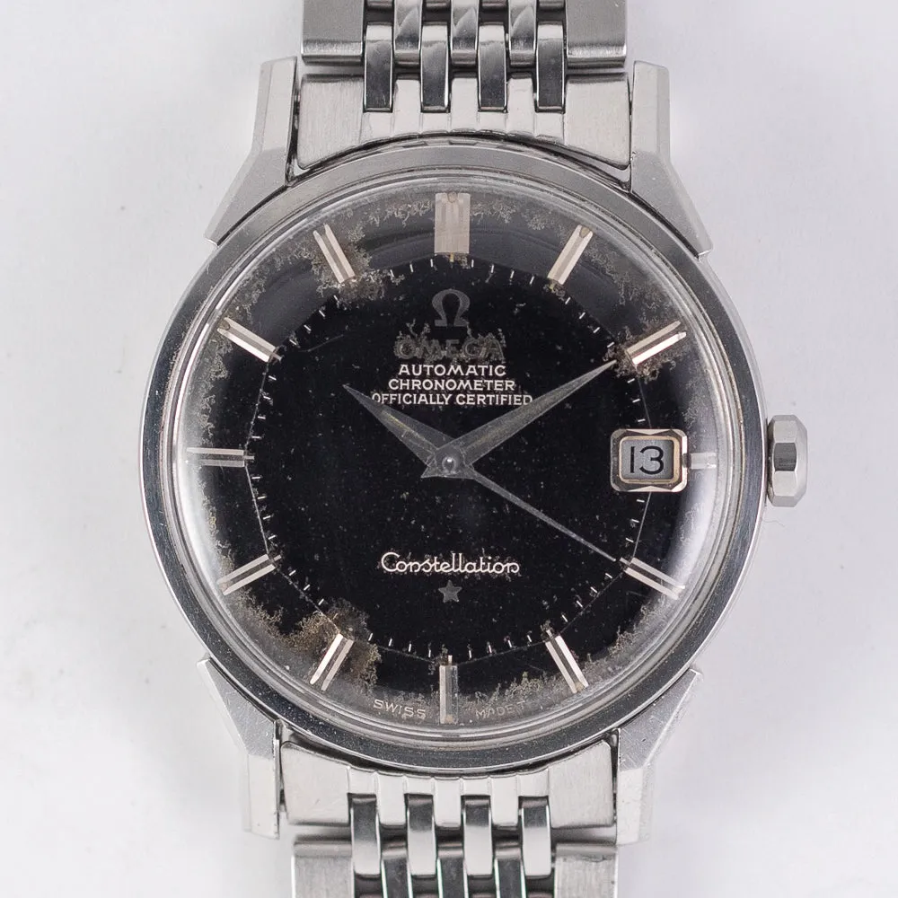 OMEGA Constellation Ref.168.005　DOG LEG PIE PAN BLACK GILT DIAL