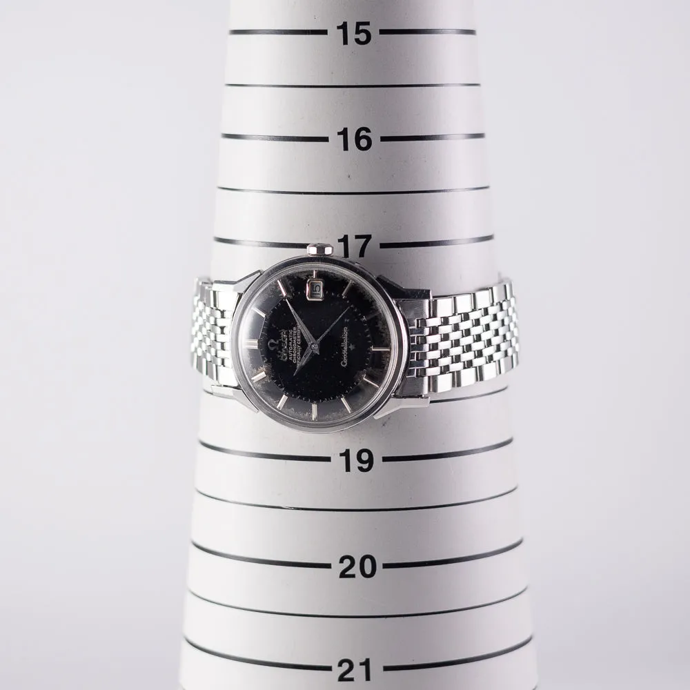 OMEGA Constellation Ref.168.005　DOG LEG PIE PAN BLACK GILT DIAL