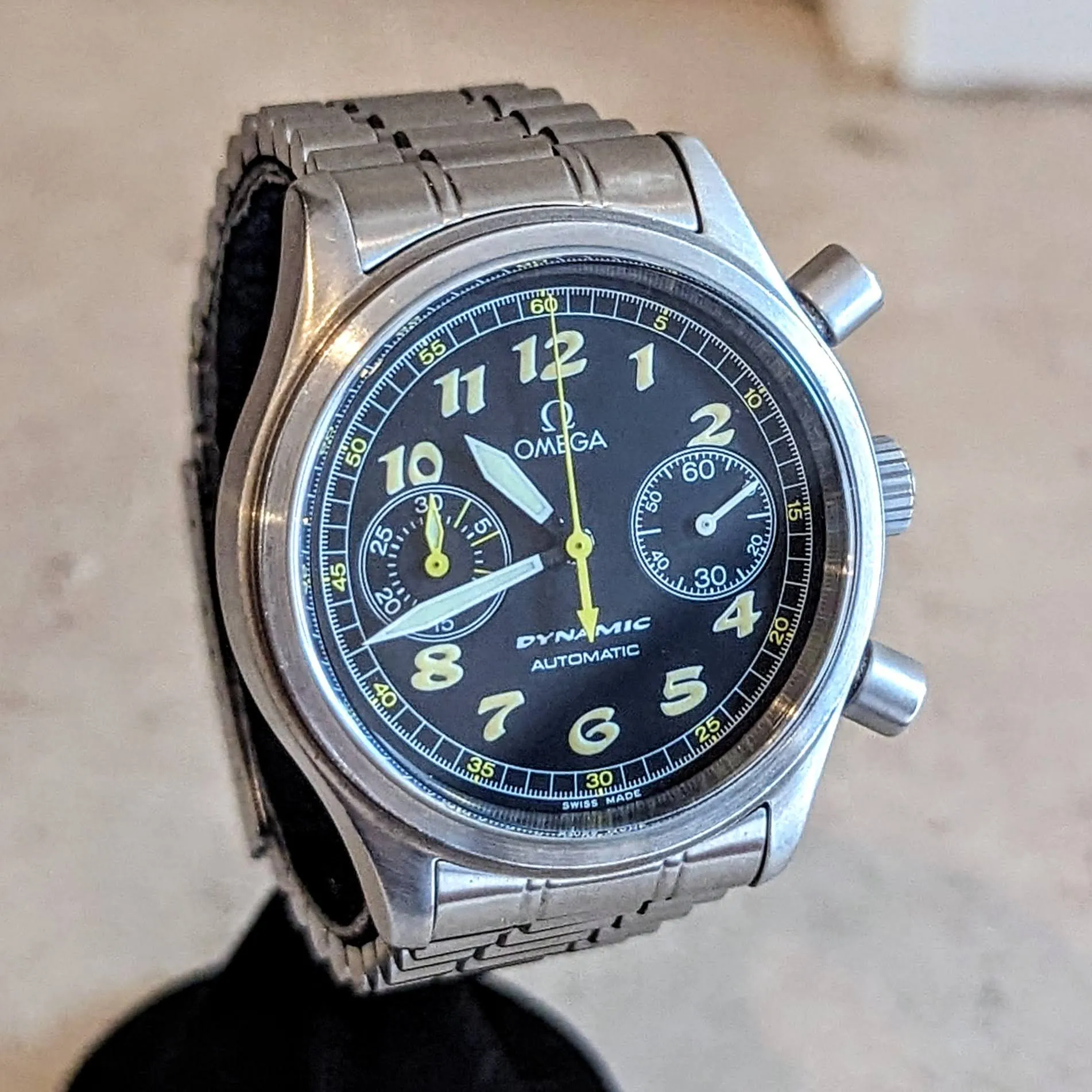 OMEGA Dynamic Chronograph Automatic Watch Ref. 175.0310 44 Jewels Wristwatch