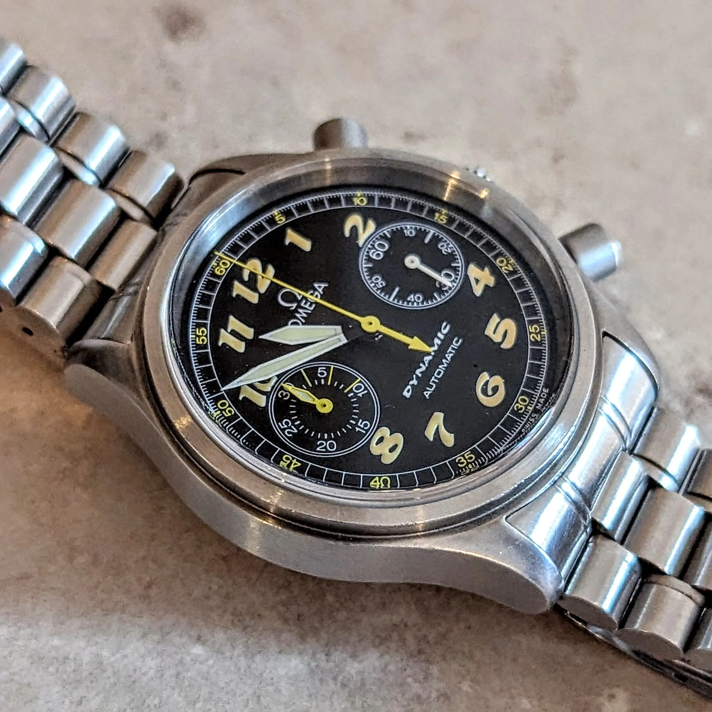OMEGA Dynamic Chronograph Automatic Watch Ref. 175.0310 44 Jewels Wristwatch