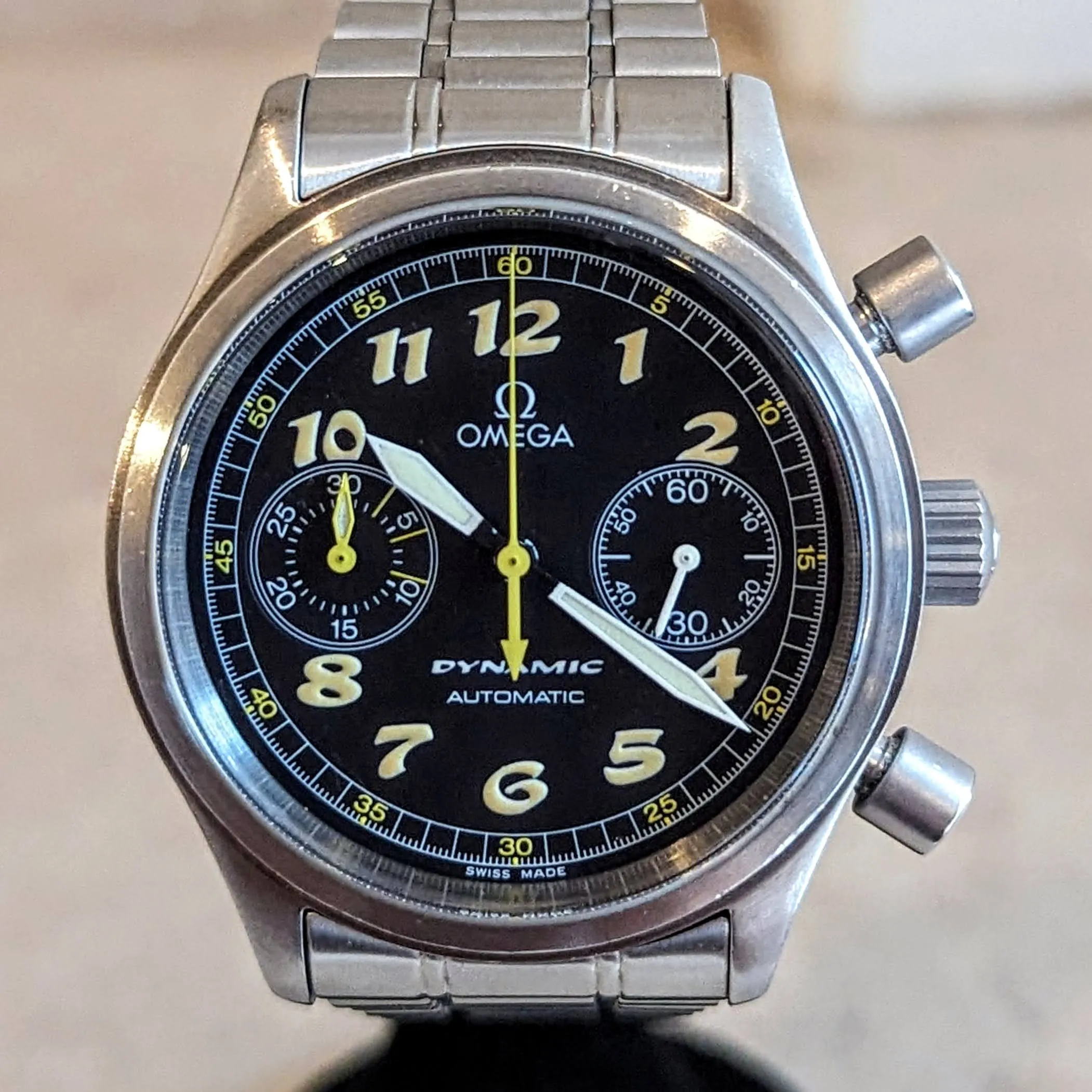 OMEGA Dynamic Chronograph Automatic Watch Ref. 175.0310 44 Jewels Wristwatch