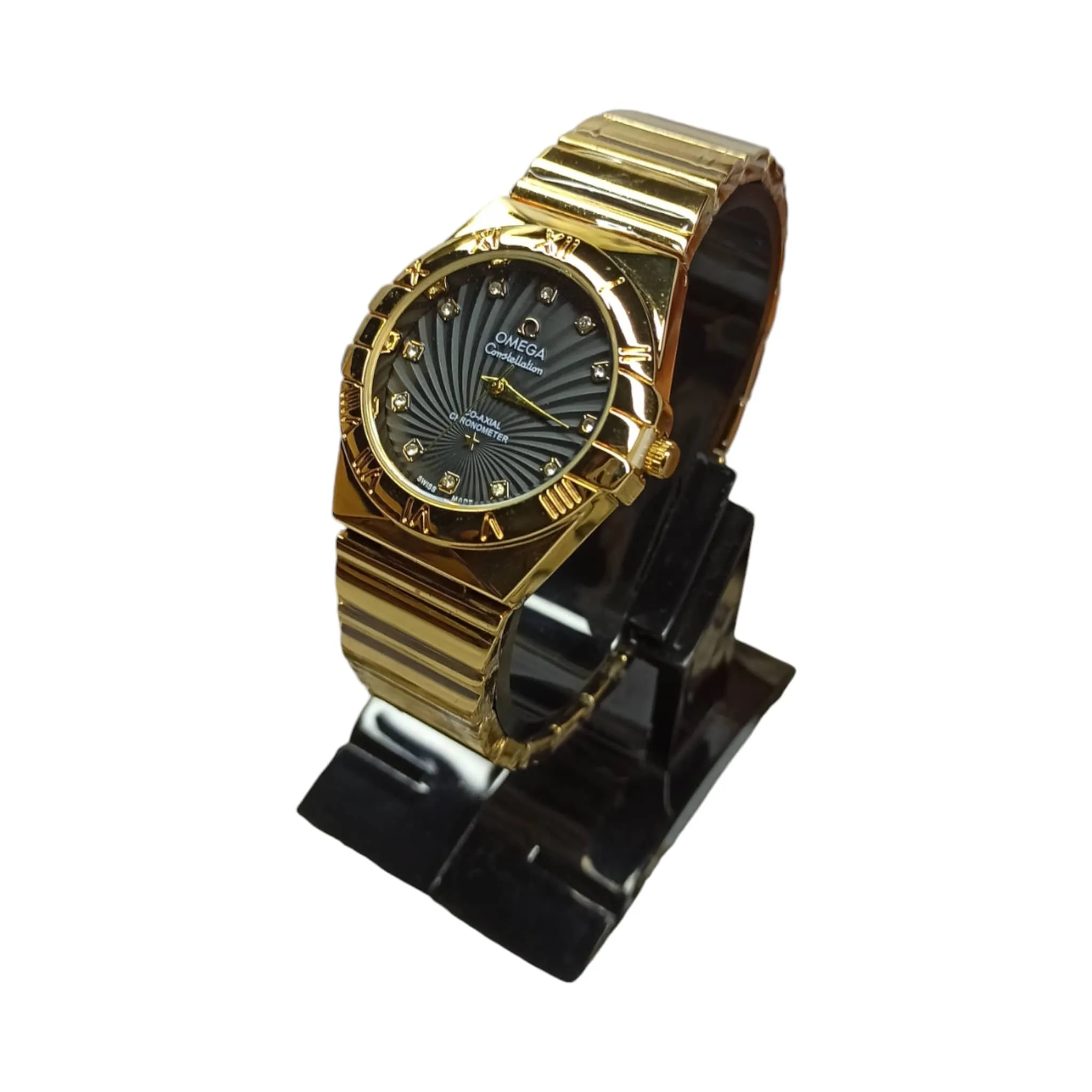 Omega – High Quality – Constellation Black – Gold/Black – 37mm – Unisex Watch