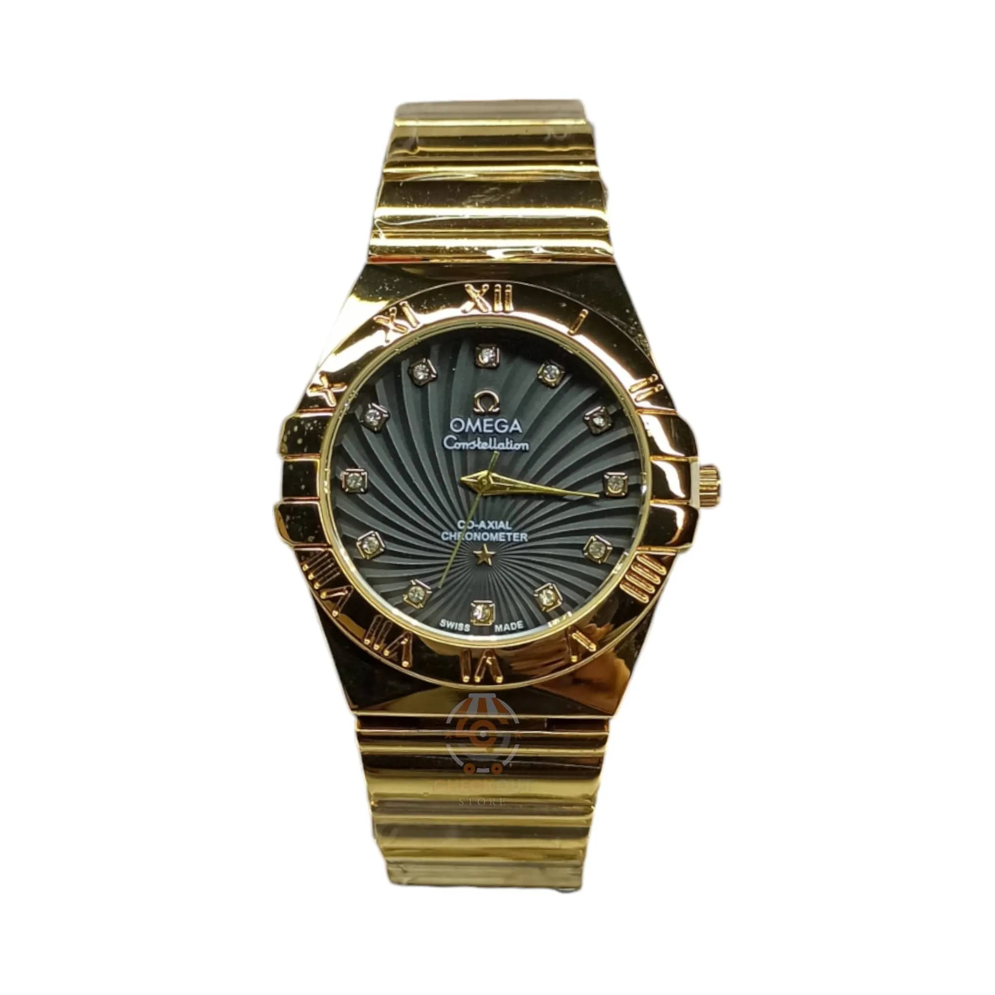 Omega – High Quality – Constellation Black – Gold/Black – 37mm – Unisex Watch