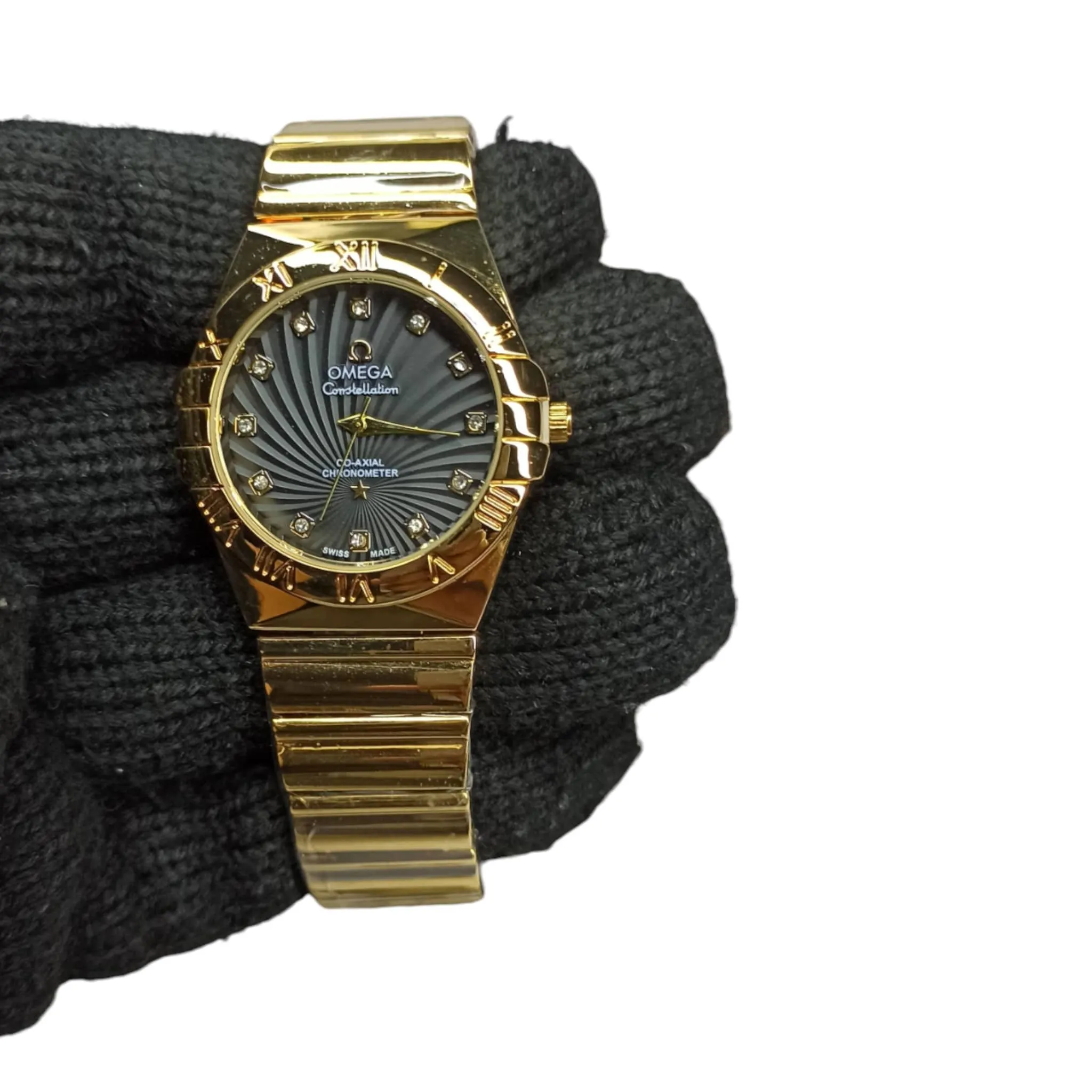 Omega – High Quality – Constellation Black – Gold/Black – 37mm – Unisex Watch