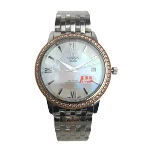 Omega – High Quality – De Ville – Pearl Dial - 38mm – Women's Watch
