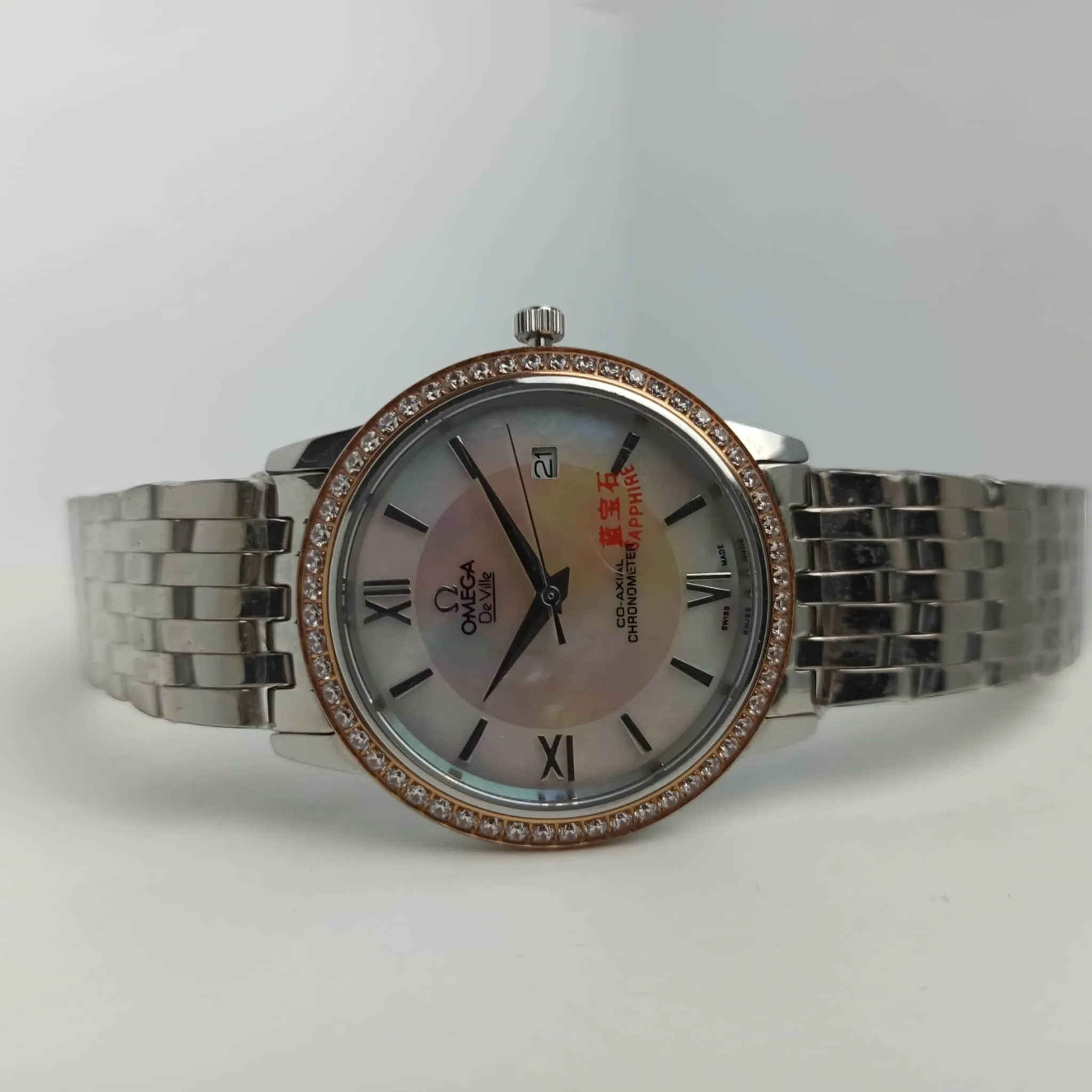 Omega – High Quality – De Ville – Pearl Dial - 38mm – Women's Watch