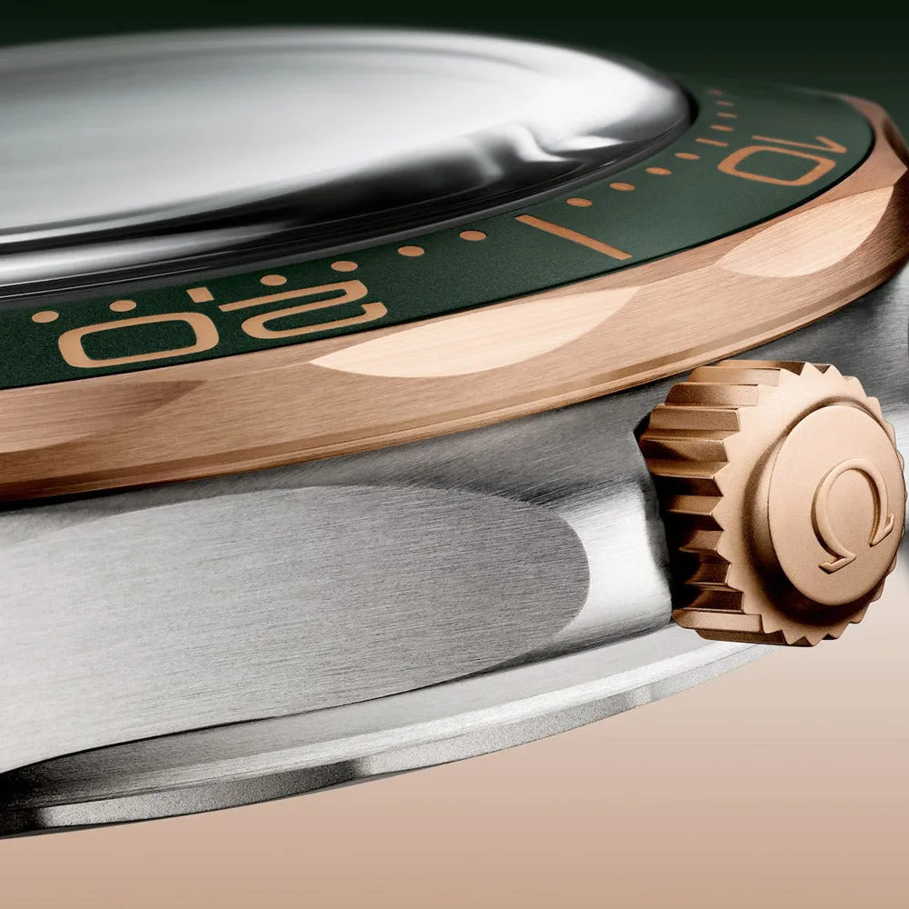 OMEGA Seamaster Diver 300M 42mm Green Dial Bronze Gold and Titanium Automatic Gents Watch 21090422010001