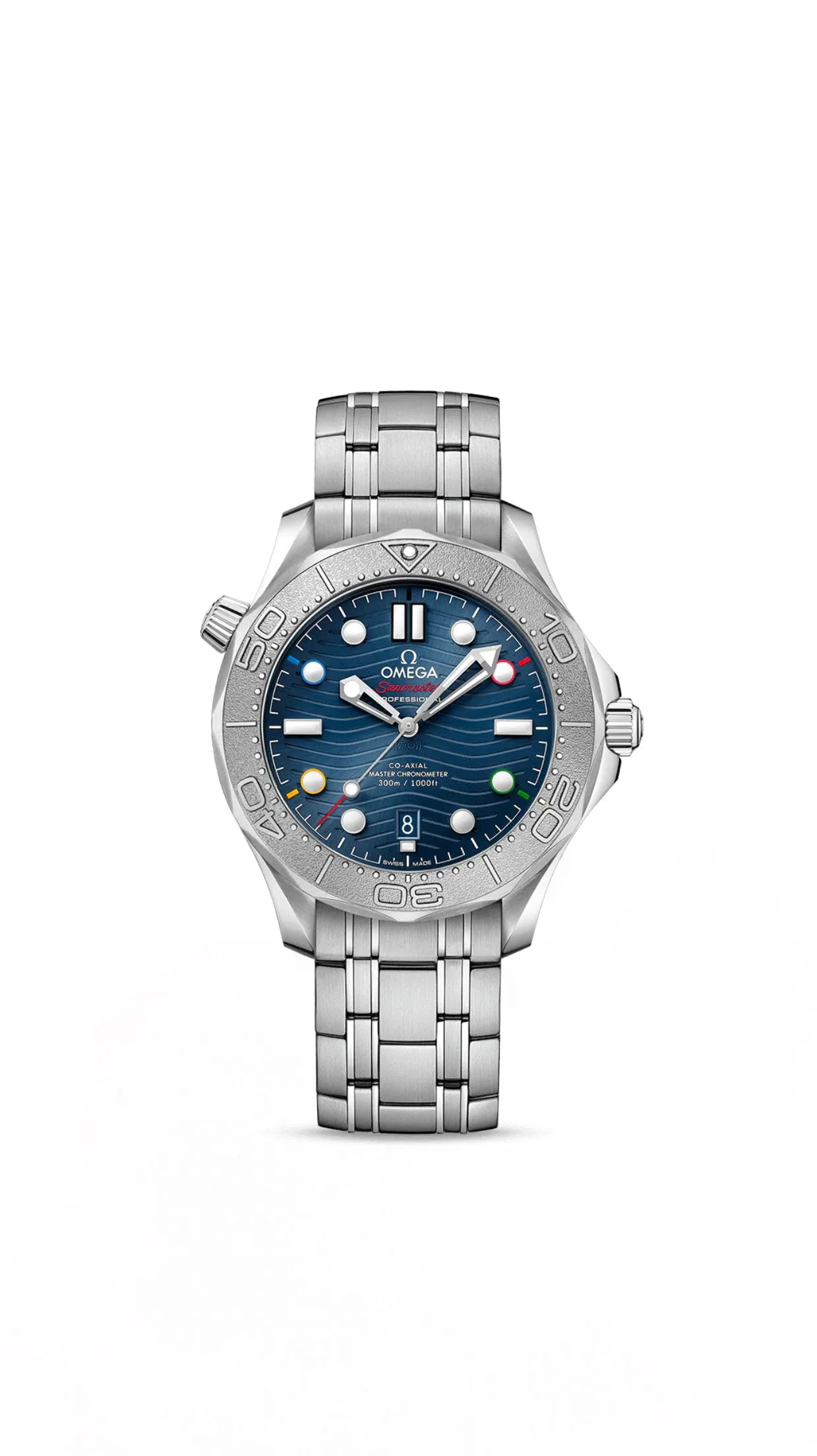 Omega Seamaster Diver 300M Co‑Axial Master Chronometer 42mm "Beijing 2022" Steel on Steel 522.30.42.20.03.001