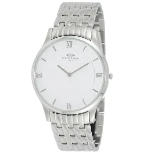 Oniss Men's Rustic White Dial Watch - ON5562-MWT