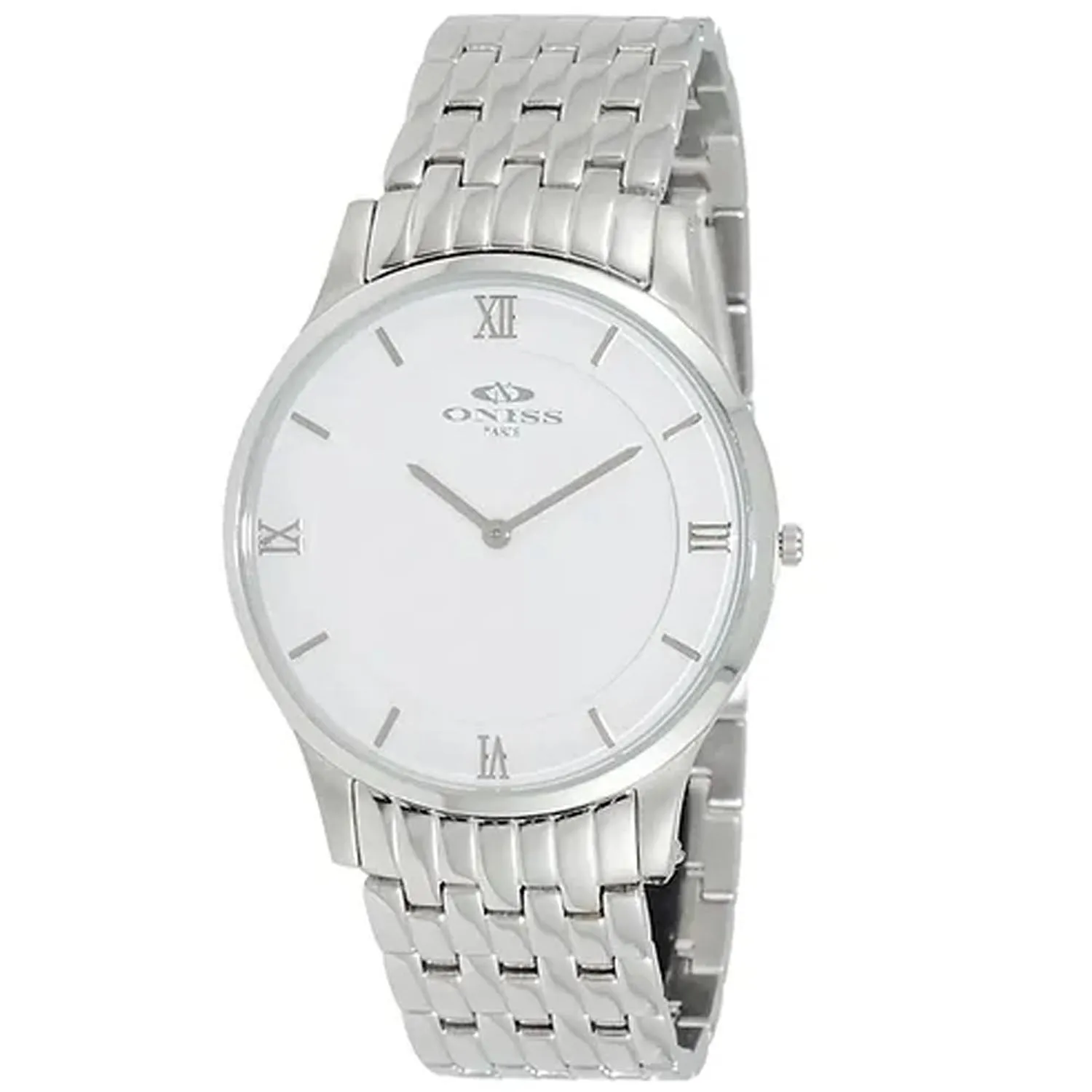 Oniss Men's Rustic White Dial Watch - ON5562-MWT