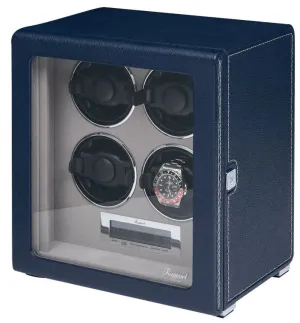 RAP Watch Winder Quantum Quad Four Leather Blue