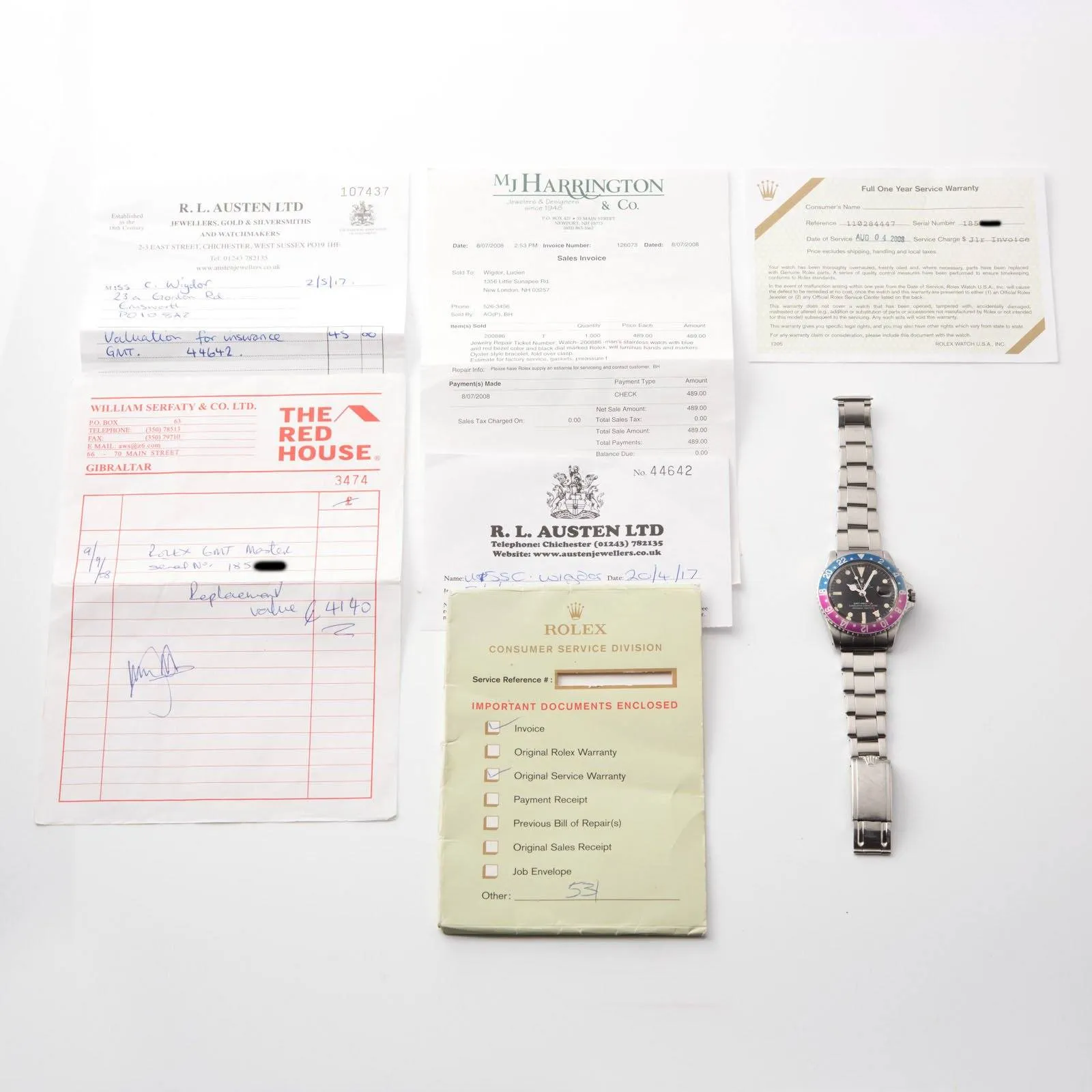 Rolex 1675 Mk1 Long E Pink Lady GMT Master