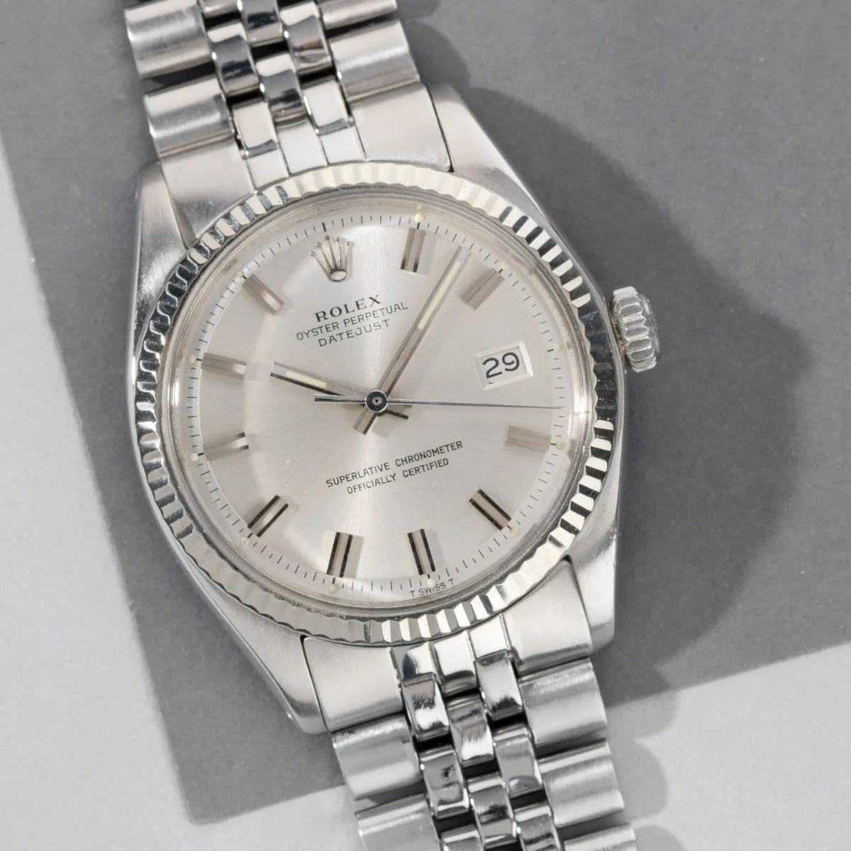 Rolex Datejust Reference 1601 Wide Boy Dial