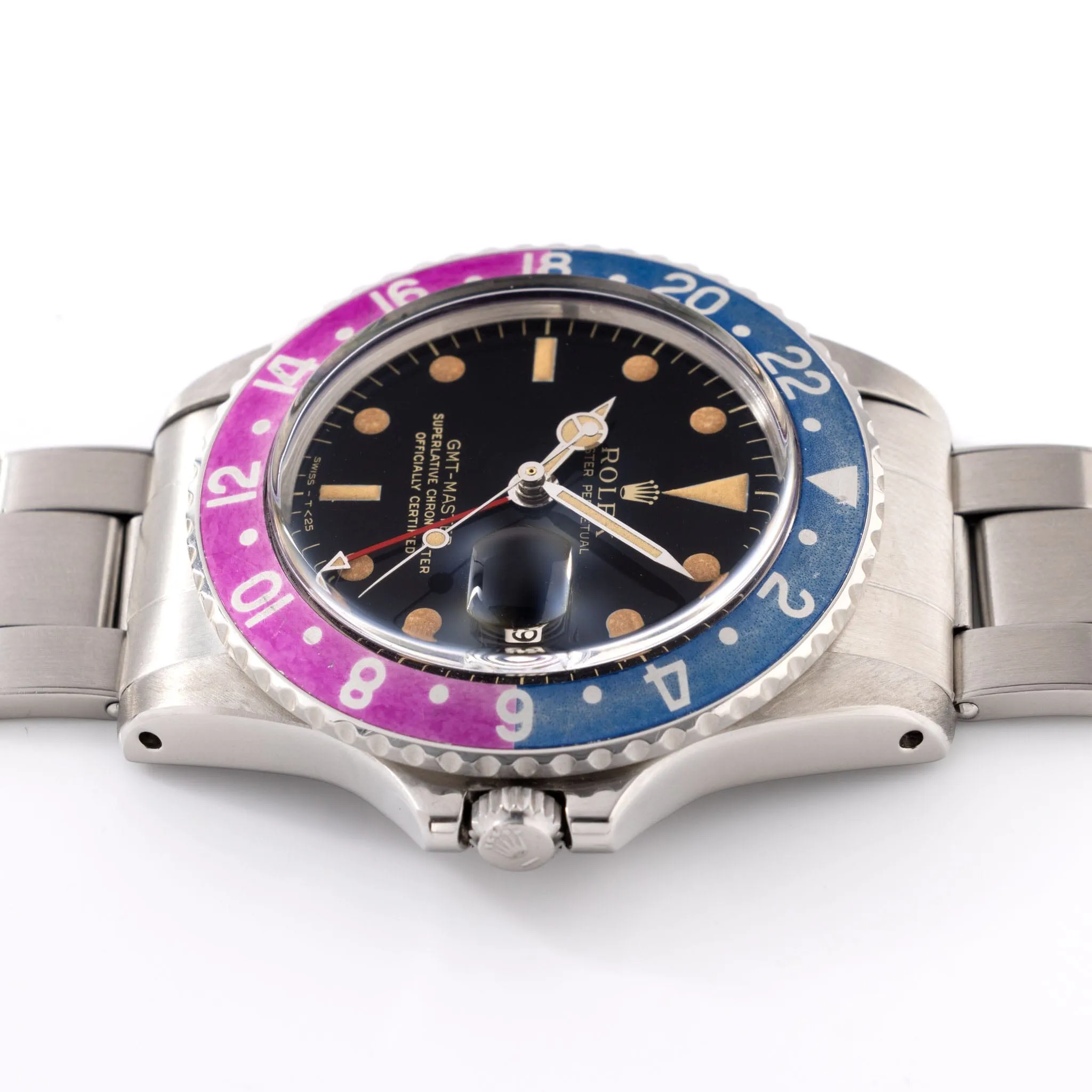 Rolex GMT-Master Gilt Dial Fuchsia Insert Ref 1675