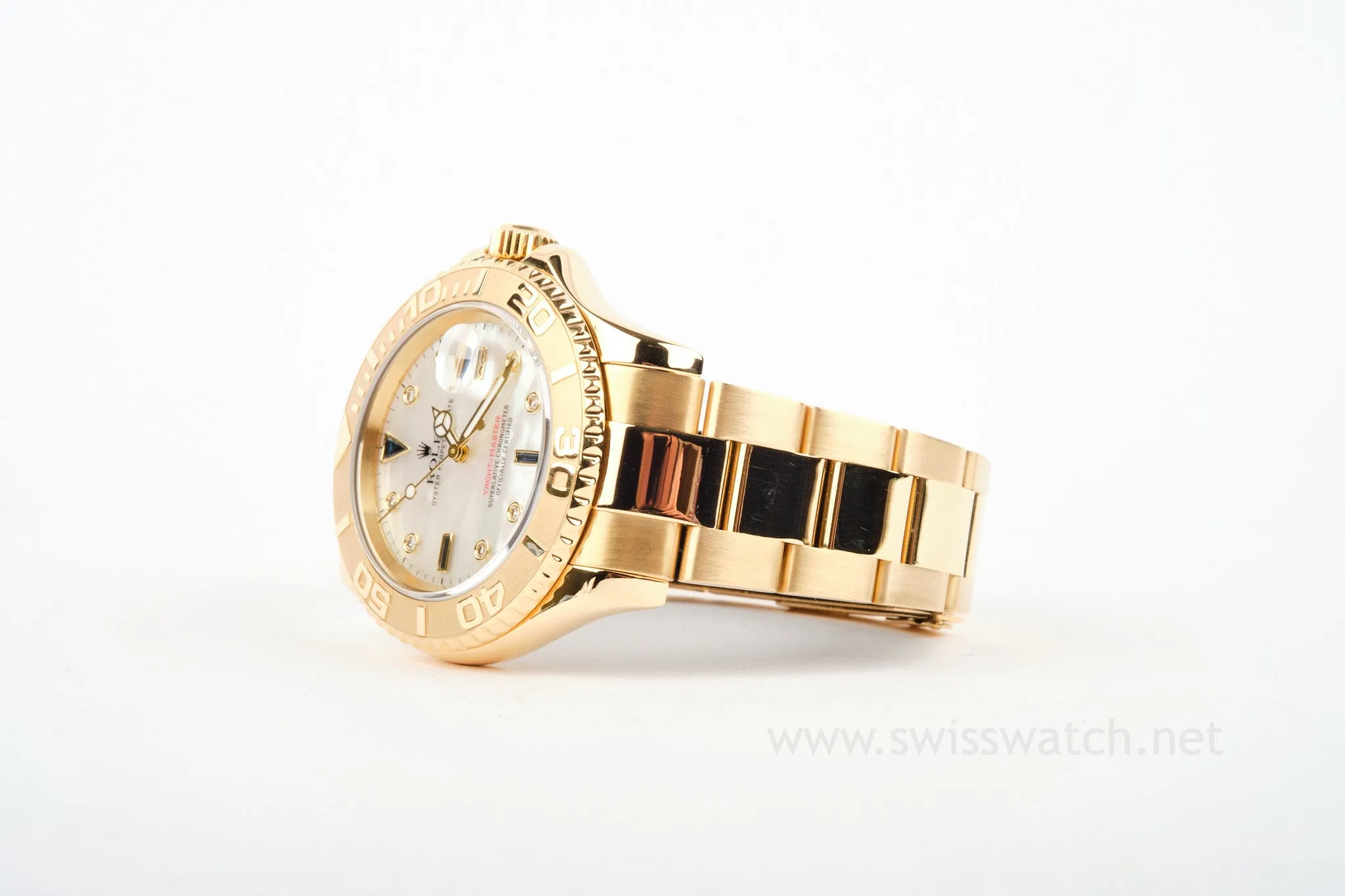 ROLEX YACHT-MASTER 16628 B 18K MOP Sapphire / Diamond Dial