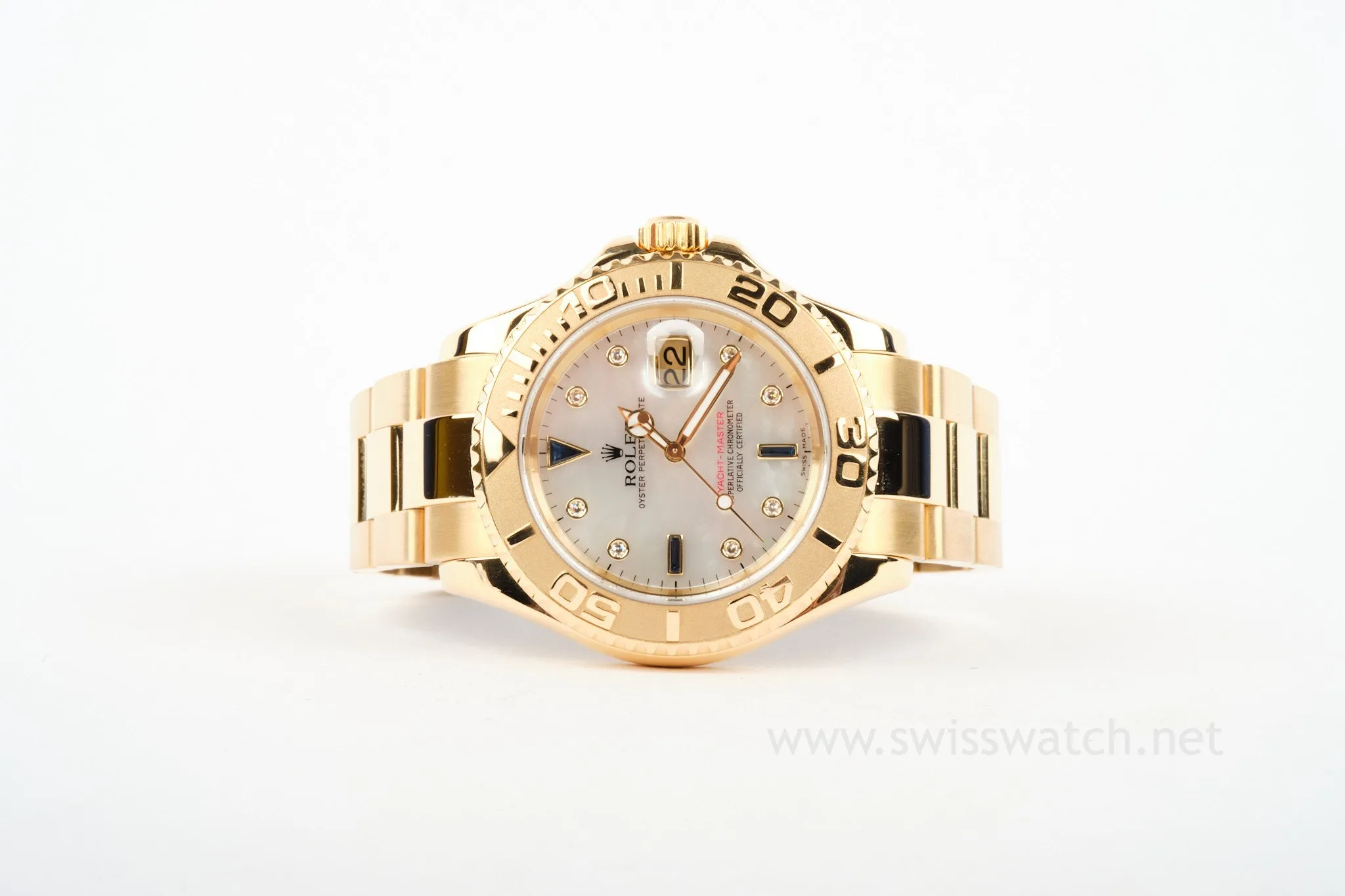 ROLEX YACHT-MASTER 16628 B 18K MOP Sapphire / Diamond Dial