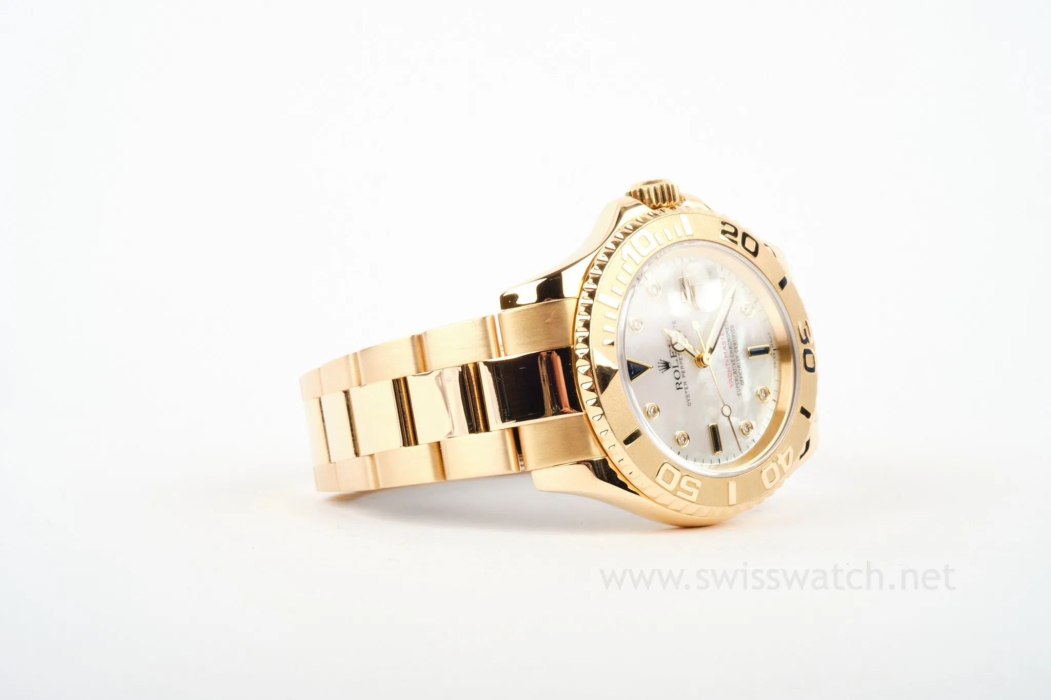 ROLEX YACHT-MASTER 16628 B 18K MOP Sapphire / Diamond Dial
