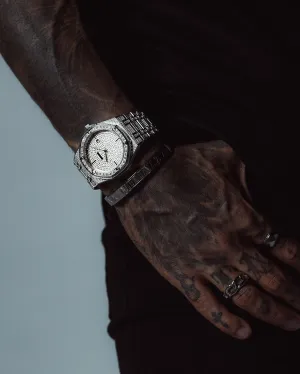 Saint Morta Medio Premierre Watch Iced Silver