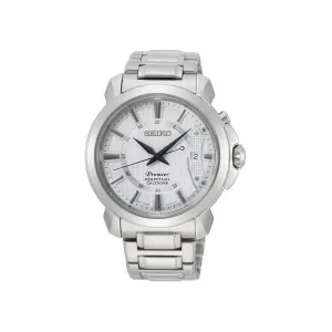 Seiko Men's Premier Silver Watch Model SNQ155P1