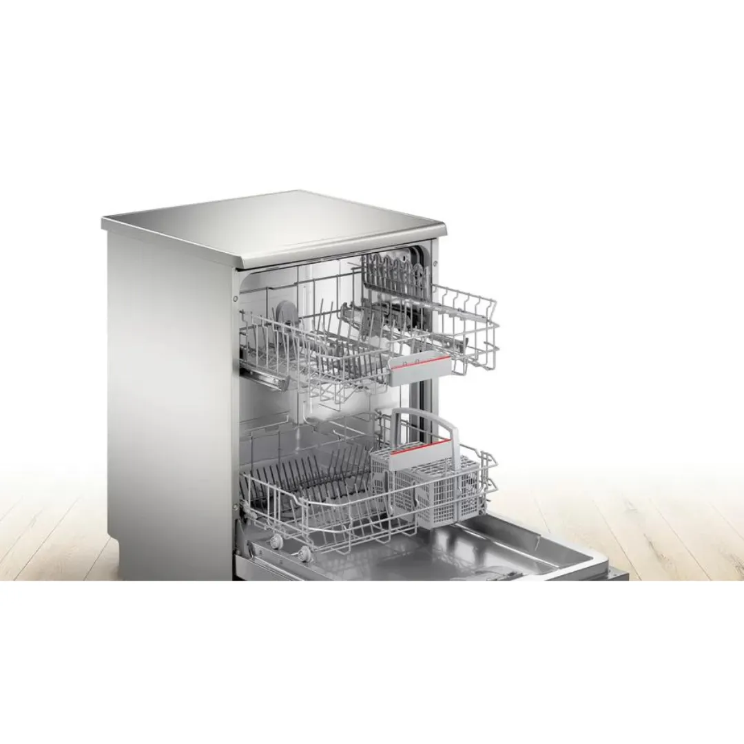 Series 6  SMS6ITI01I Free Standing Dishwasher 60 cm Silver Inox