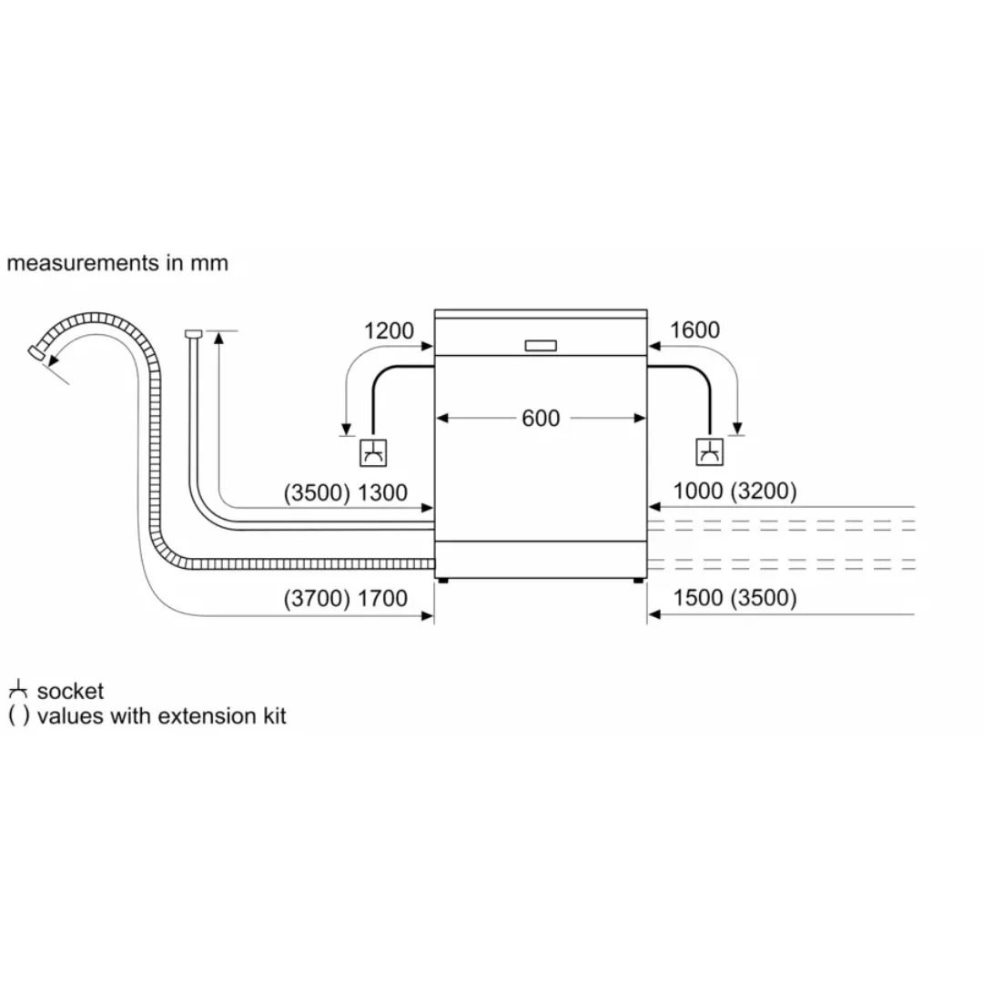 Series 6  SMS6ITI01I Free Standing Dishwasher 60 cm Silver Inox
