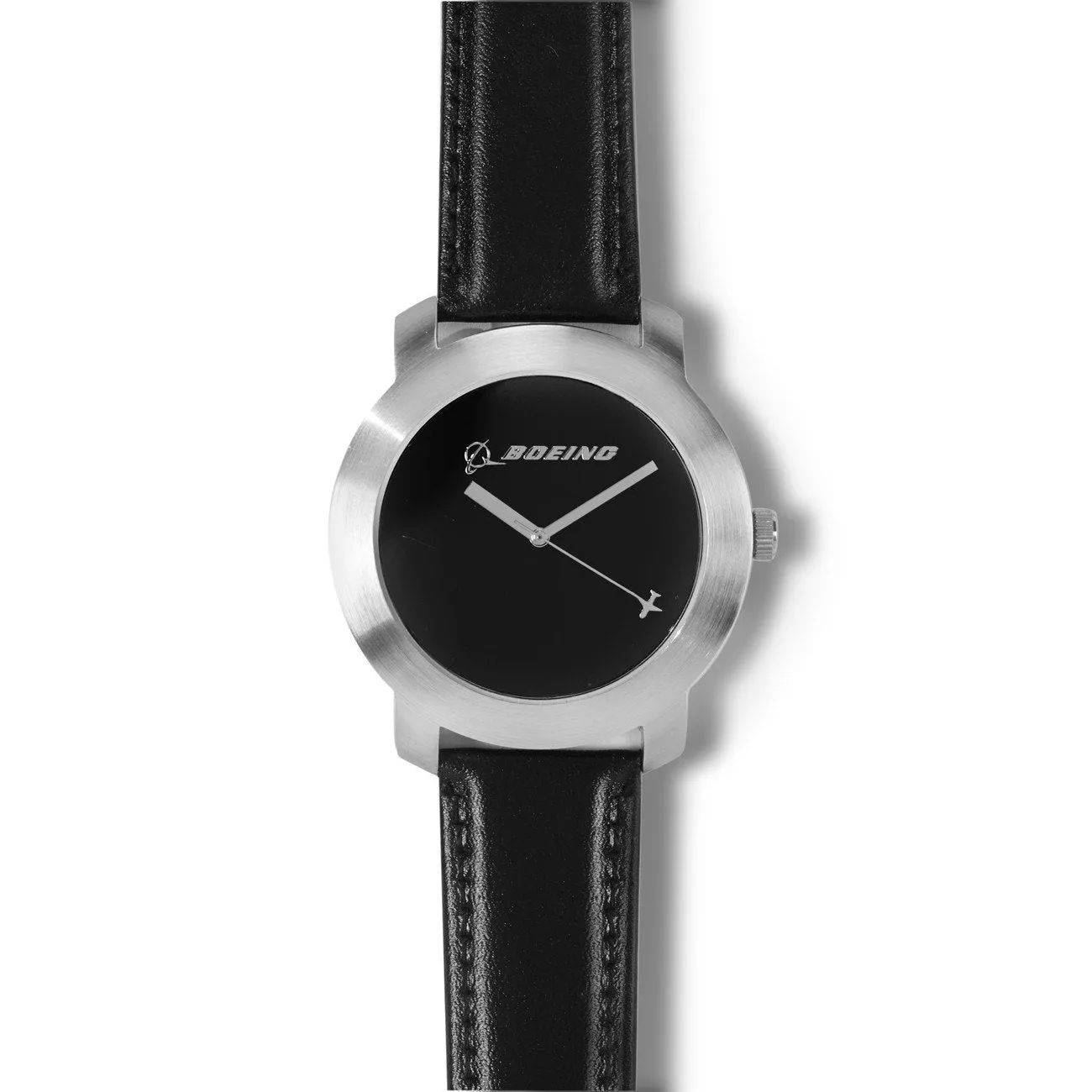 Silver Rotating Airplane Watch - Men