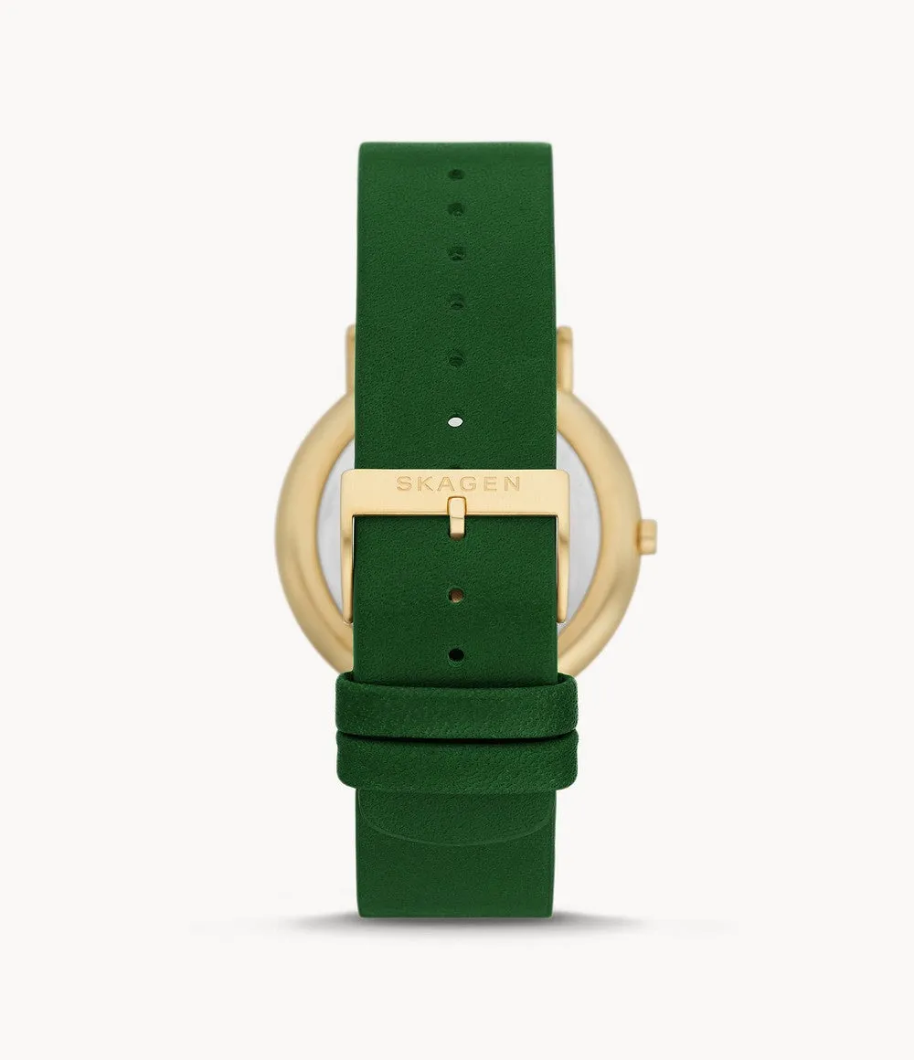 Skagen Gents Evergreen Yellow Gold Detail Watch