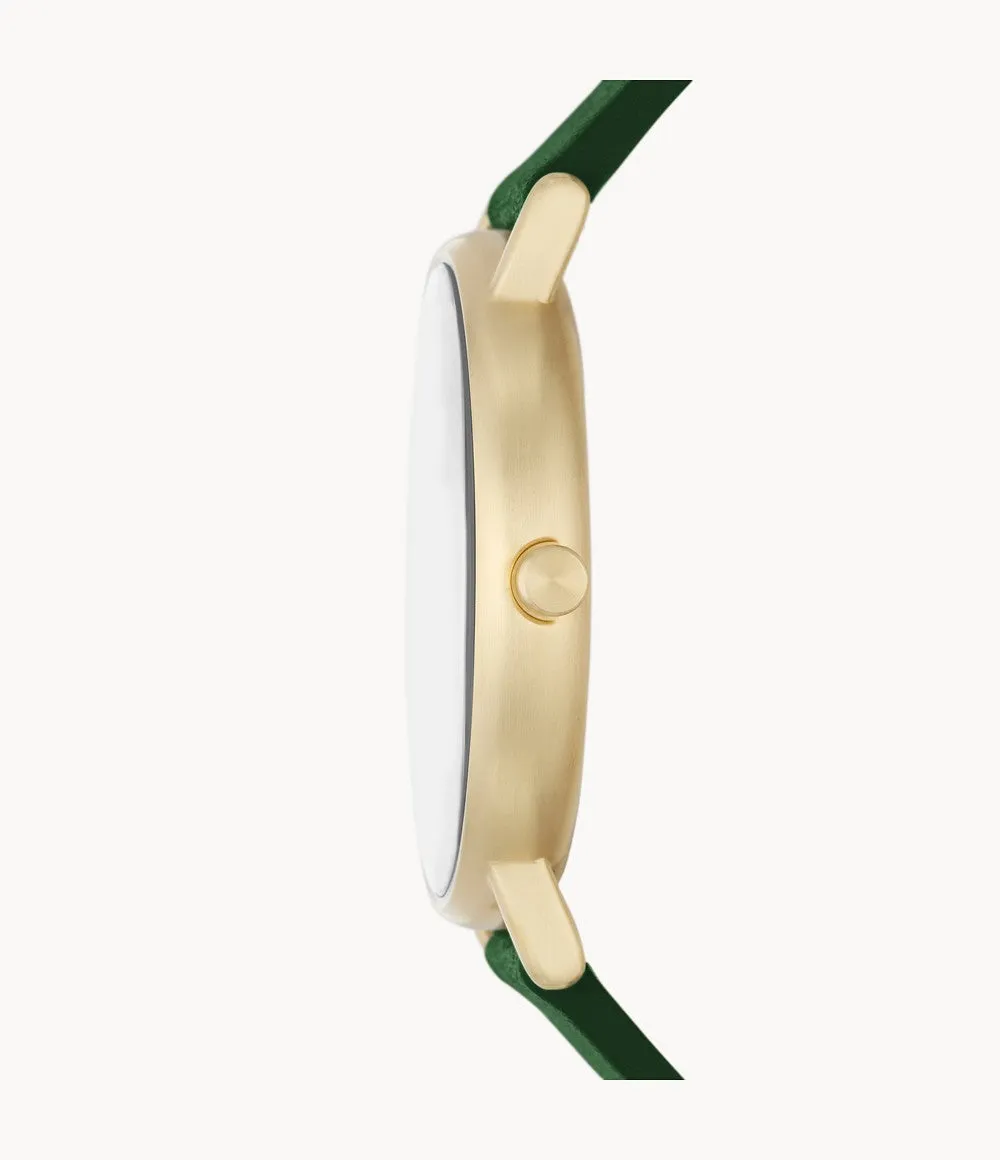 Skagen Gents Evergreen Yellow Gold Detail Watch