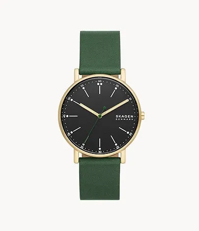Skagen Gents Evergreen Yellow Gold Detail Watch