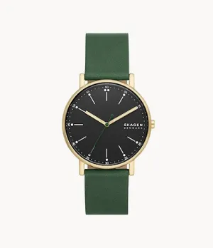 Skagen Gents Evergreen Yellow Gold Detail Watch