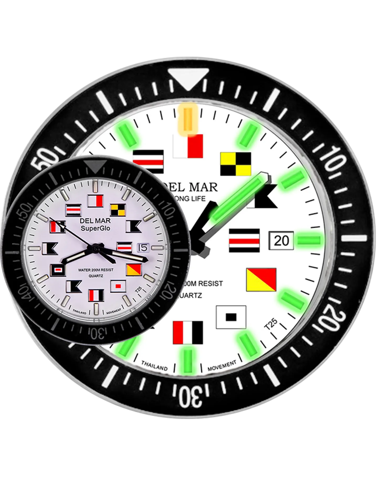 Sportsman's Watch Super Glo White Nautical #50233