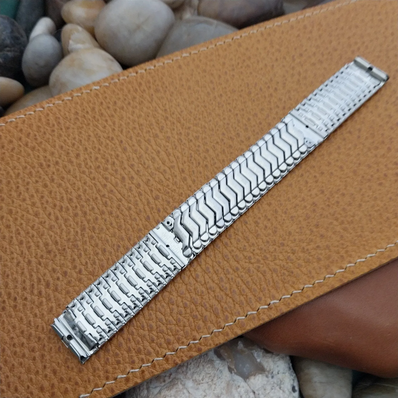 Stainless Steel 5/8" JB Champion Classic Stretch Unused 1950s Vintage Watch Band