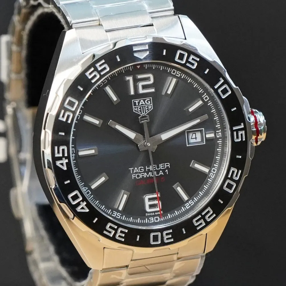 TAG Heuer Formula 1 Date Automatic Watch Calibre 5 Wristwatch WAZ2011 43mm