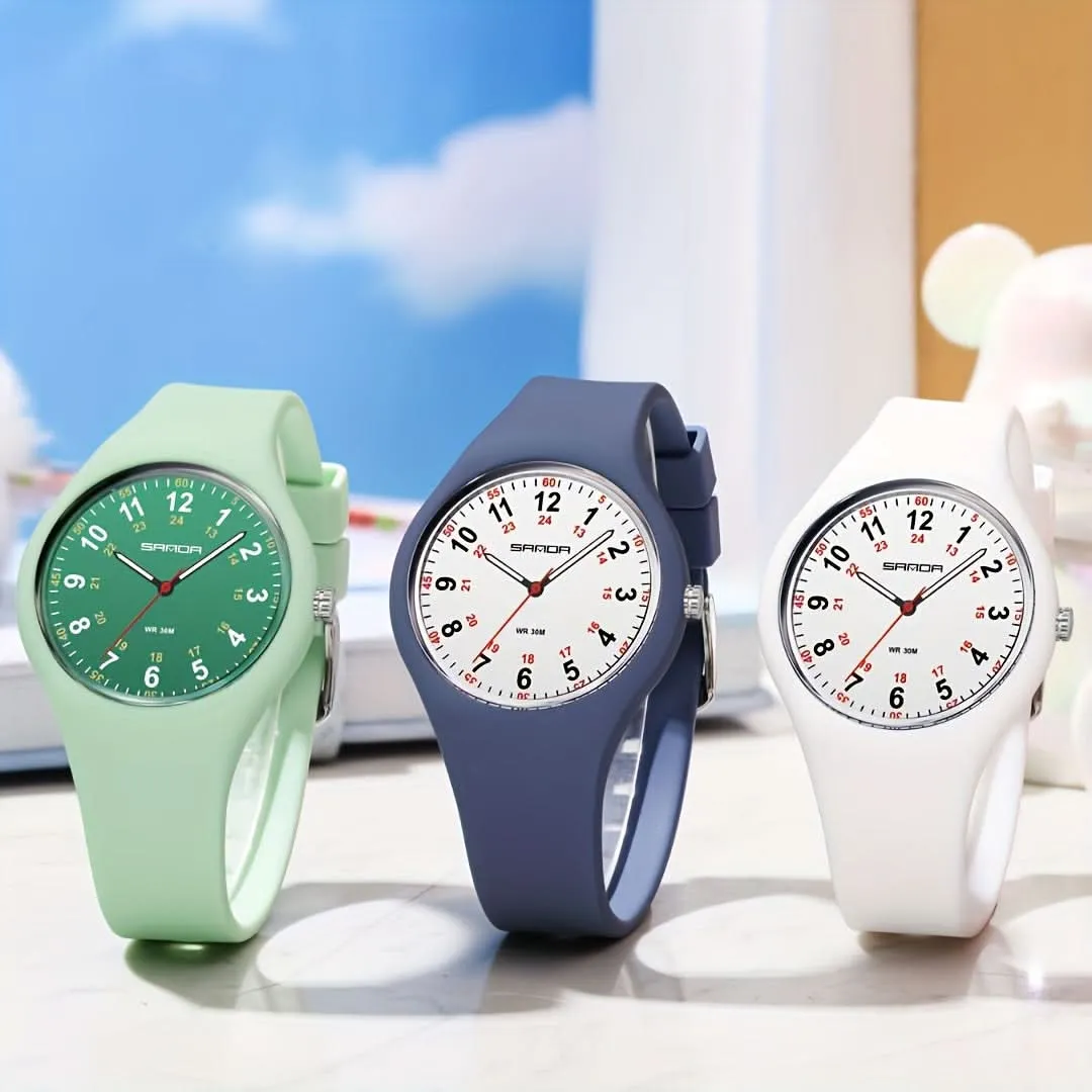 Ultra Light Nurse Watch for Women - Soft Silicone Strap