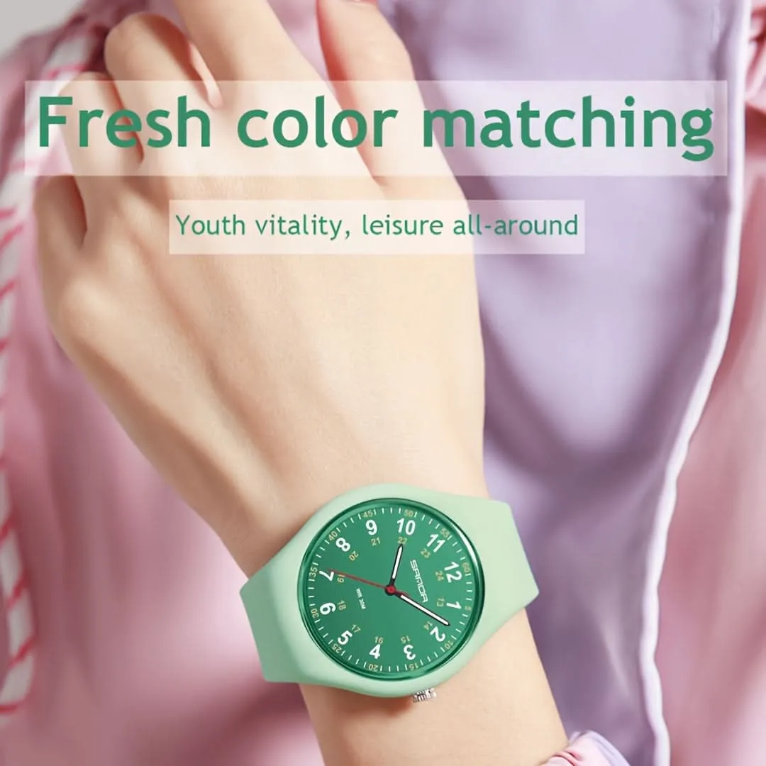 Ultra Light Nurse Watch for Women - Soft Silicone Strap