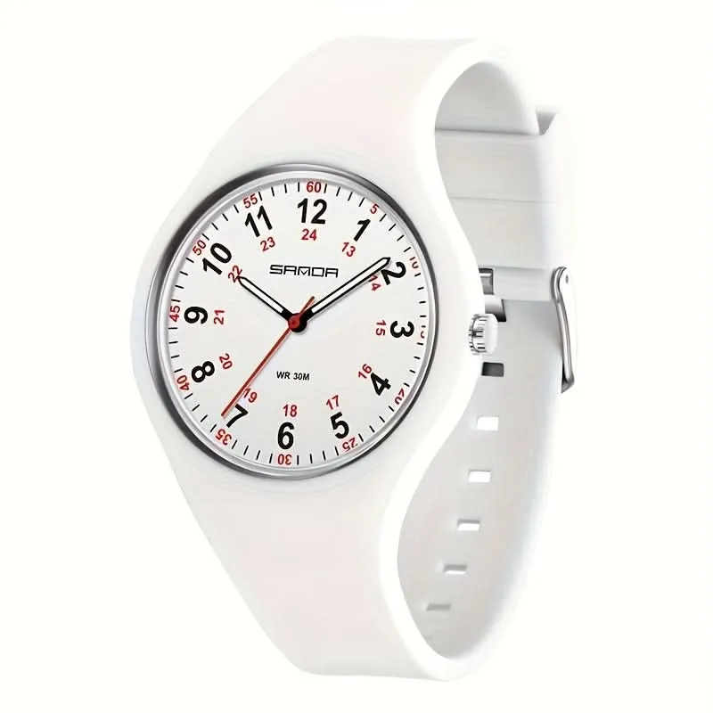 Ultra Light Nurse Watch for Women - Soft Silicone Strap