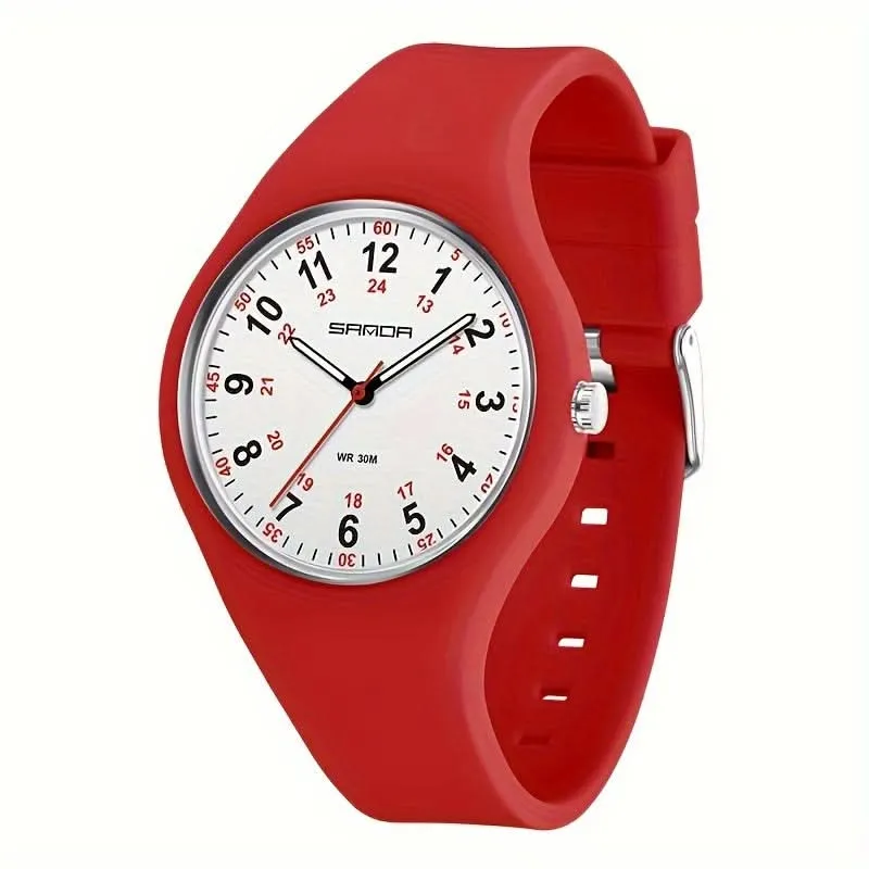 Ultra Light Nurse Watch for Women - Soft Silicone Strap