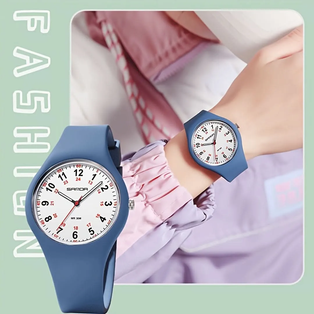 Ultra Light Nurse Watch for Women - Soft Silicone Strap